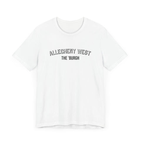 Allegheny West - The Burgh Neighborhood Series - Unisex Jersey Short Sleeve Tee