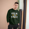 Kiss Me, I'm Yinzer - Champion Crewneck Sweatshirt Sweatshirt Printify   