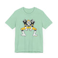 Pittsburgh Football Linebacker Cartoon -  Short Sleeve Tee T-Shirt Printify Heather Mint XS 