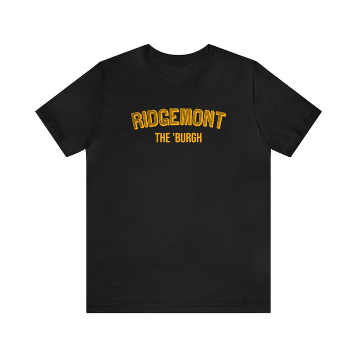 Ridgemont - The Burgh Neighborhood Series - Unisex Jersey Short Sleeve Tee T-Shirt Printify Black S 
