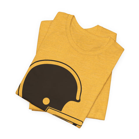 Classic Retro Football Helmet - Unisex Jersey Short Sleeve Tee