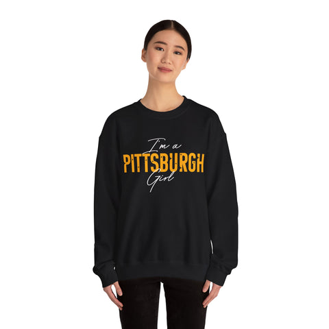 I'm a Pittsburgh Girl - Star Design - Unisex Heavy Blend™ Crewneck Sweatshirt