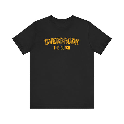 Overbrook - The Burgh Neighborhood Series - Unisex Jersey Short Sleeve Tee T-Shirt Printify Black S 