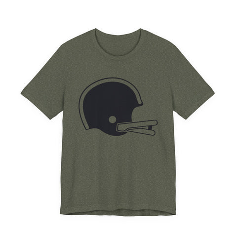 Classic Retro Football Helmet - Unisex Jersey Short Sleeve Tee