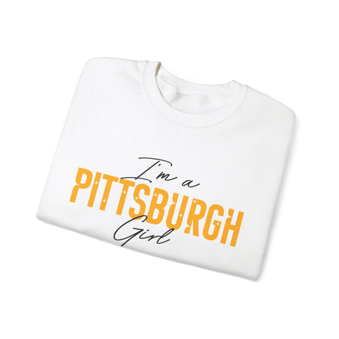 I'm a Pittsburgh Girl - Star Design - Unisex Heavy Blend™ Crewneck Sweatshirt