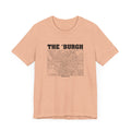 The 'Burgh Retro Map   - Short Sleeve Tee T-Shirt Printify   