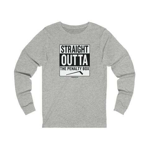 Straight Outta the Penalty Box -  Long Sleeve Tee Long-sleeve Printify XS Athletic Heather 