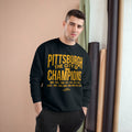 Pittsburgh, the City of Champions - Champion Crewneck Sweatshirt Sweatshirt Printify   