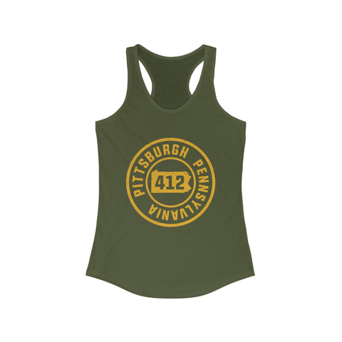 412 Pittsburgh Stamp - Women's Tang Top