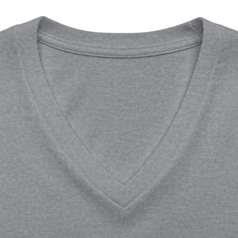 412 Bold Vertical Number Women's V-neck Tshirt  — Minimalist Monochrome Graphic T-Shirt