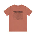 The 'Burgh Retro Map   - Short Sleeve Tee T-Shirt Printify Heather Clay S 