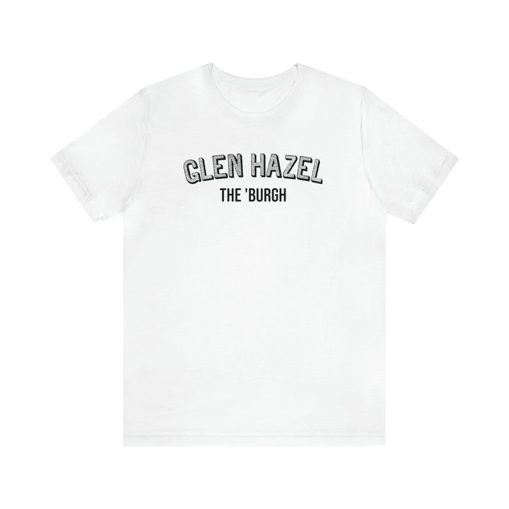 Glen Hazel  - The Burgh Neighborhood Series - Unisex Jersey Short Sleeve Tee T-Shirt Printify White 2XL 