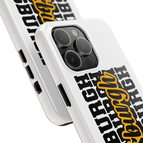 Pittsburgh Typography - iPhone Phone Case Mate Tough