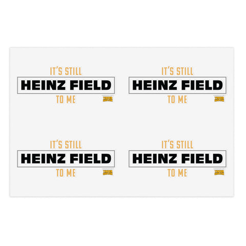 It's Still Heinz Field to Me Sticker - Sheet with 4 per sheet Paper products Printify 6" × 4" Transparent Die-Cut