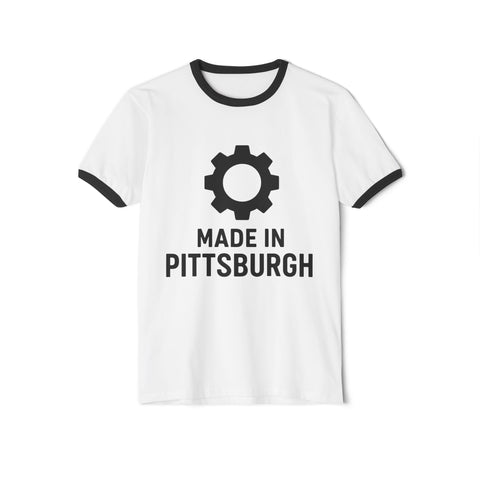 Made in Pittsburgh - Unisex Cotton Ringer T-Shirt
