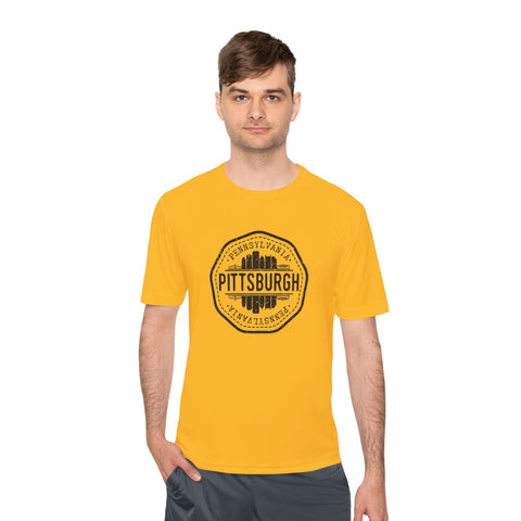 Pittsburgh Vintage Stamp - Sport-Tek Unisex Moisture Wicking Tee
