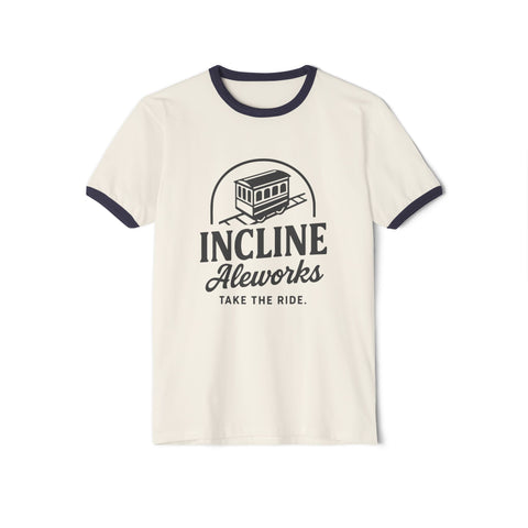 Pittsburgh Incline Aleworks - Unisex Cotton Ringer T-Shirt