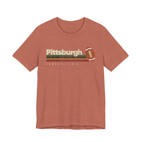 Pittsburgh Vintage Football - Unisex Jersey Short Sleeve Tee