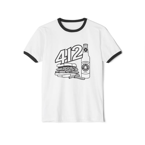 412 Icon Unisex Cotton Ringer T-Shirt