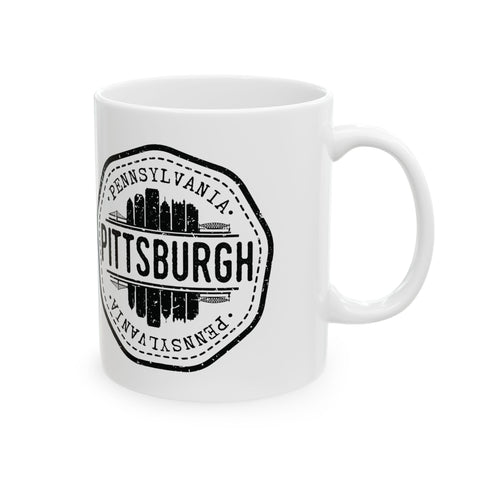 Pittsburgh Vintage Stamp -  Coffee Mugs (11oz, 15oz)