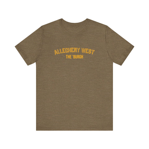 Allegheny West - The Burgh Neighborhood Series - Unisex Jersey Short Sleeve Tee