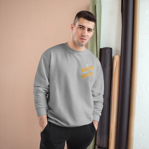 The Standard Is The Standard - Banner - Champion Crewneck Sweatshirt Sweatshirt Printify   