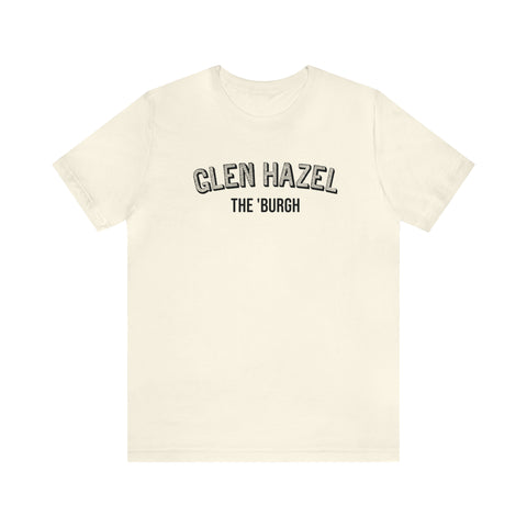 Glen Hazel  - The Burgh Neighborhood Series - Unisex Jersey Short Sleeve Tee T-Shirt Printify Natural S 