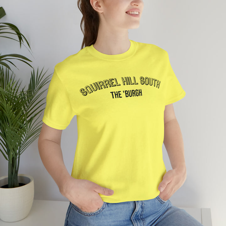 Squirrel Hill South - The Burgh Neighborhood Series - Unisex Jersey Short Sleeve Tee T-Shirt Printify   