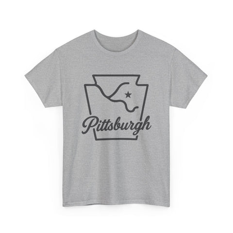 Pittsburgh Keystone Rivers - Unisex Heavy Cotton Tee
