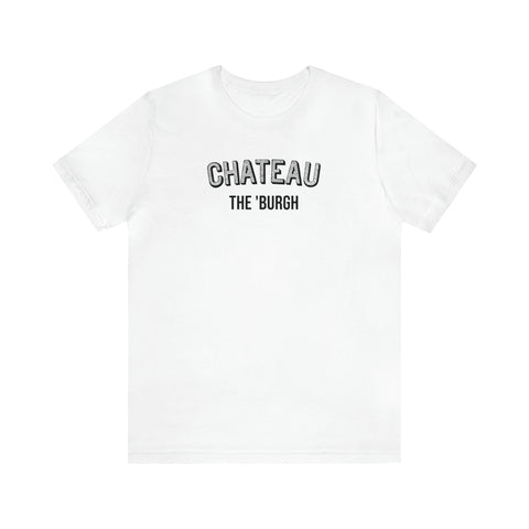 Chateau  - The Burgh Neighborhood Series - Unisex Jersey Short Sleeve Tee T-Shirt Printify White M 