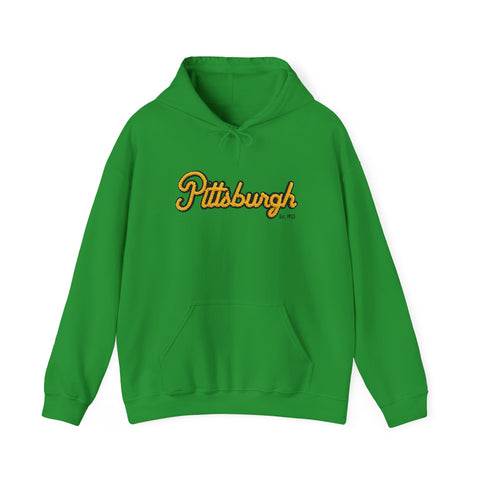 Pittsburgh Faux Embroidery Unisex Heavy Blend™ Hooded Sweatshirt
