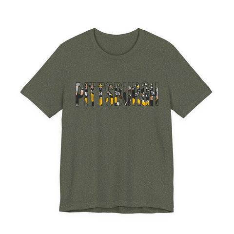 Pittsburgh Football Players - Unisex Jersey Short Sleeve Tee