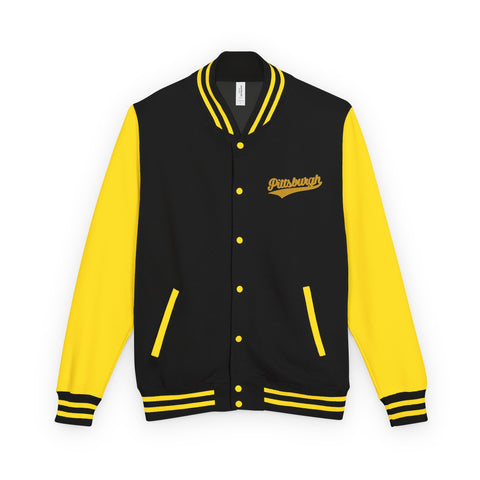 Varsity Jacket – Vintage Gold Pittsburgh Script Patch