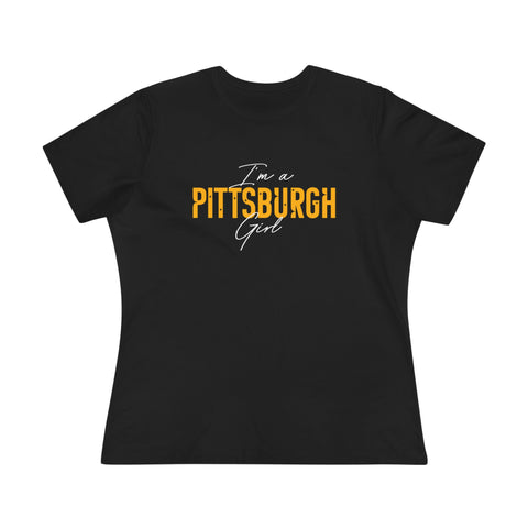 I'm a Pittsburgh Girl - Star Design - Women's Premium Tee