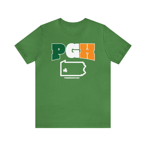 PGH Series Irish Flag - St. Patty's Day - Short Sleeve T-Shirt T-Shirt Printify Leaf S 