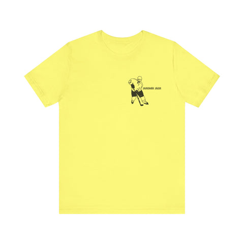 Jaromír Jágr Legend T-Shirt - GRAPHIC ON BACK - Unisex bella+canvas 3001 Short Sleeve Tee T-Shirt Printify Yellow XS 