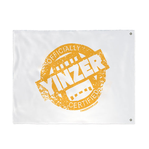 Yinzer Certified Stamped Graphic  - White Double Sided Flag