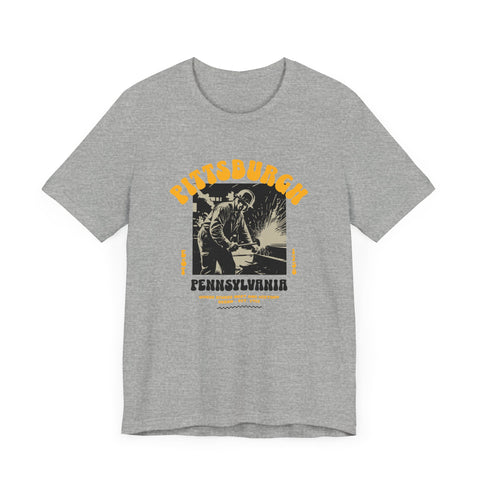 Pittsburgh Steel Legacy: Forging History T-Shirt T-Shirt Printify   