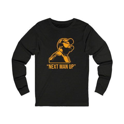 Next Man Up - Tomlin Quote - Long Sleeve Tee Long-sleeve Printify M Black Heather