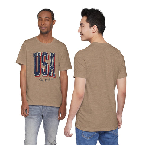 USA vintage varsity tee | 4th of July patriotic graphic