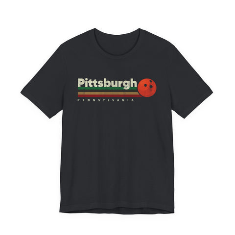 Pittsburgh Vintage Bowling - Unisex Jersey Short Sleeve Tee