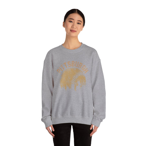 Pittsburgh Baseball Skyline - Heavy Blend™ Crewneck Sweatshirt