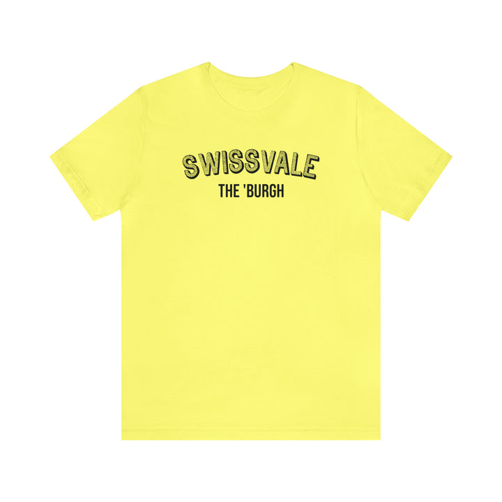 Swissvale - The Burgh Neighborhood Series - Unisex Jersey Short Sleeve Tee T-Shirt Printify Yellow S 