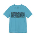 Pittsburghese Word Collage  - Short Sleeve Tee T-Shirt Printify Heather Aqua S 
