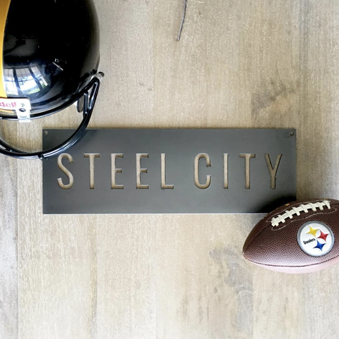 Pittsburgh Steel City Wall Art Decor Steel Wall Art Keystone Steel Co.   