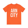 Pittsburgh Iron (Arn) City T-Shirt - SHORT SLEEVE TEE T-Shirt Printify Orange S 