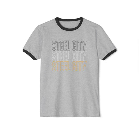 Steel City - Unisex Cotton Ringer T-Shirt