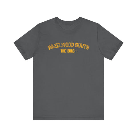 Hazelwood South  - The Burgh Neighborhood Series - Unisex Jersey Short Sleeve Tee T-Shirt Printify Asphalt S 