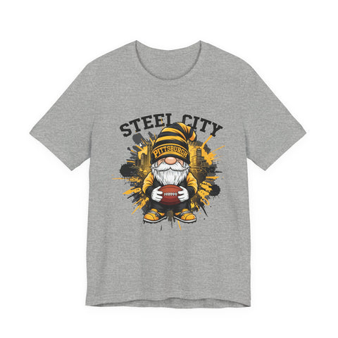 Steel City Gnome - Unisex Jersey Short Sleeve Tee