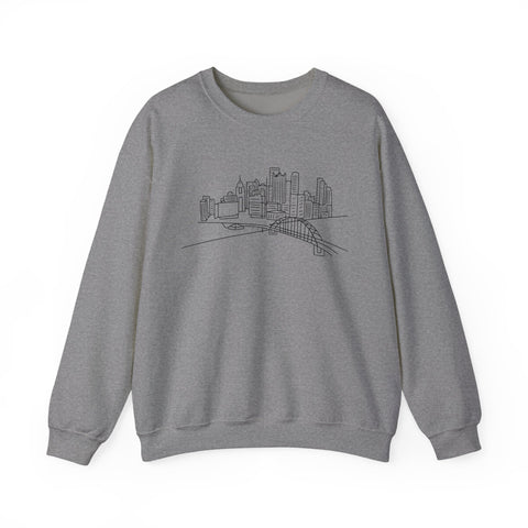 Pittsburgh Skyline - Heavy Blend™ Crewneck Sweatshirt